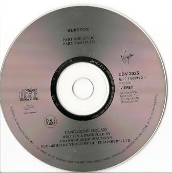 Tangerine Dream - Rubycon | Virgin (CDV 2025) - 4