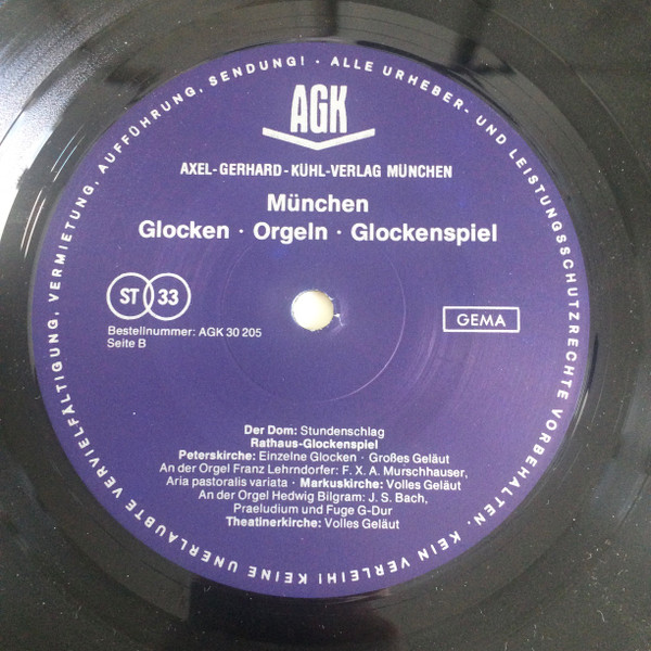 Franz Lehrndorfer , Hedwig Bilgram - München - Glocken, Orgeln, Glockenspiel | AGK (30205) - 4
