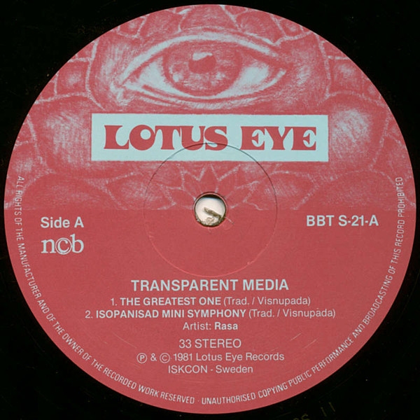 Rasa - Transparent Media | Lotus Eye Records (BBT-S-21) - 3