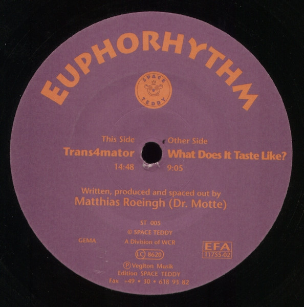 Euphorhythm - Trans4mator / What Does It Taste Like? | Space Teddy (ST 005)
