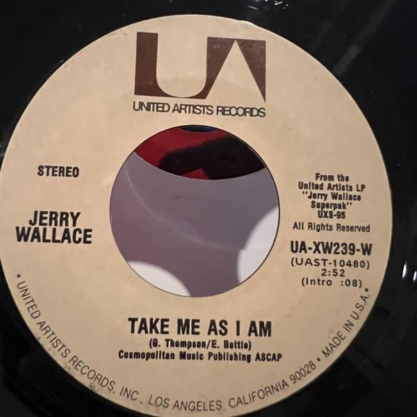 Jerry Wallace - Touch Me / Take Me As I Am | United Artists Records (UA-XW239-W) Jerry Wallace - Touch Me / Take Me As I Am | United Artists Records (UA-XW239-W)