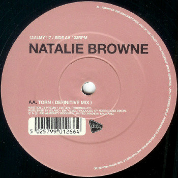 Natalie Browne - Torn | Almighty Records (12ALMY117) - 2