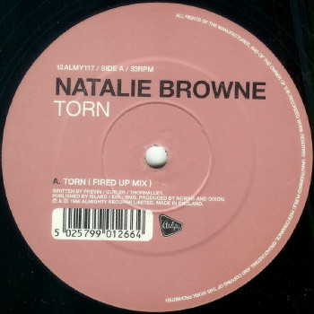 Natalie Browne - Torn | Almighty Records (12ALMY117) - main
