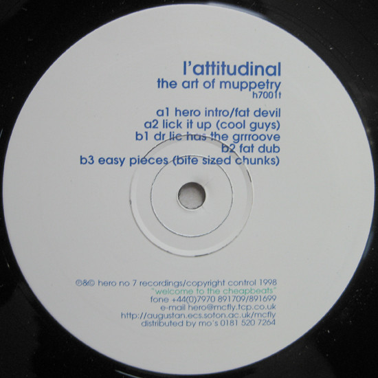 l'attitudinal - The Art Of Muppetry | Hero No.7 Records (H7001T) - main l'attitudinal - The Art Of Muppetry | Hero No.7 Records (H7001T) - main