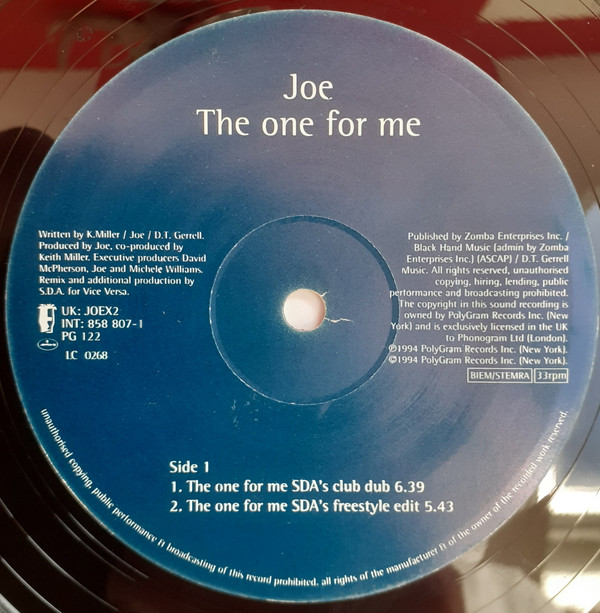 Joe - The One For Me | Mercury (JOEX2) Joe - The One For Me | Mercury (JOEX2)