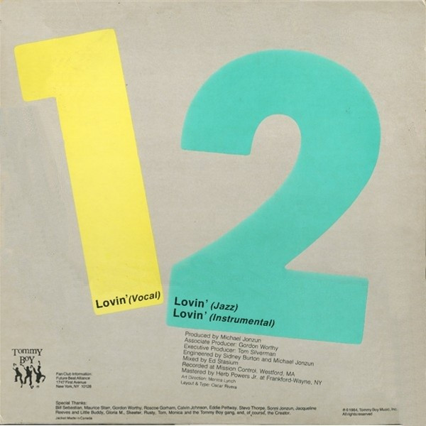 The Jonzun Crew Featuring Michael Jonzun - Lovin' | Tommy Boy (TB 850) - 2 The Jonzun Crew Featuring Michael Jonzun - Lovin' | Tommy Boy (TB 850) - 2