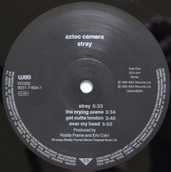 Aztec Camera - Stray | WEA (WX 350) - 3 Aztec Camera - Stray | WEA (WX 350) - 3