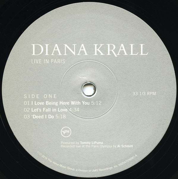 Diana Krall - Live In Paris | Verve Records (602547376954)