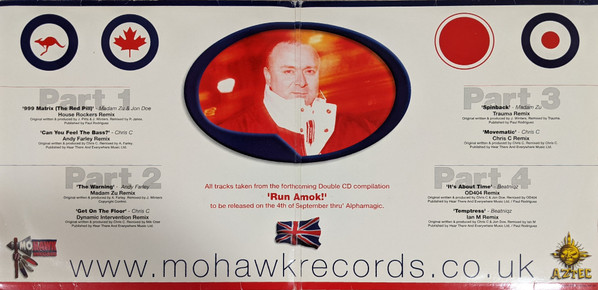 Madam Zu & Jon Doe / Chris C - 999 Matrix (The Red Pill) / Can You Feel The Bass? | Mohawk Records (AMOKLP1/1) - 3