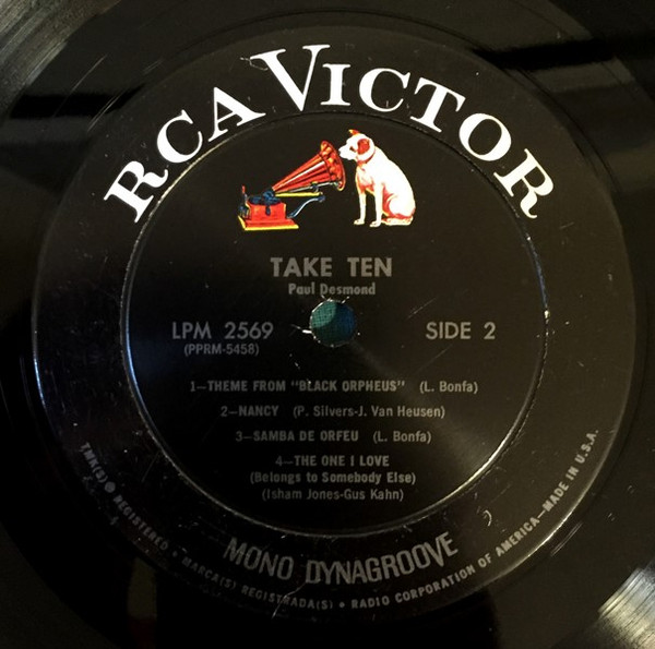 Paul Desmond - Take Ten | RCA Victor (LPM-2569) - 4