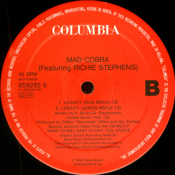 Mad Cobra - Legacy | Columbia (659285 6) - 4
