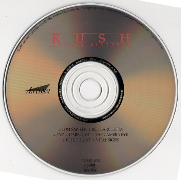 Rush - Moving Pictures | Anthem (ANMD 1082) - 3