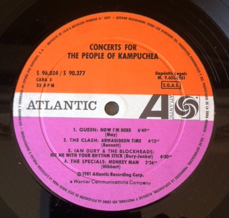 Various - Concerts For The People Of Kampuchea | Atlantic (S 96024) - 4