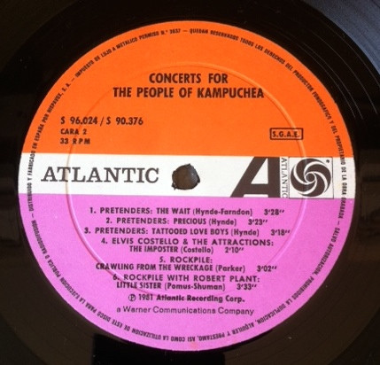 Various - Concerts For The People Of Kampuchea | Atlantic (S 96024) - 3