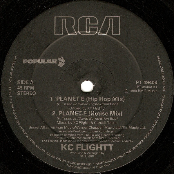 KC Flightt - Planet E | RCA (PT 49404) - main