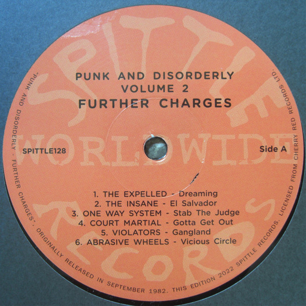 Various - Punk And Disorderly - Further Charges | Spittle Records (SPITTLE128) - 3