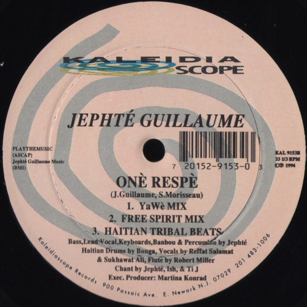 Jephté Guillaume - Onè Respè | Kaleidiascope Records (KAL 9153) - 2