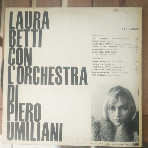 Laura Betti Con Piero Umiliani E La Sua Orchestra - Laura Betti Con L'Orchestra Di Piero Umiliani | Stella Records (LPS 6058) - 2