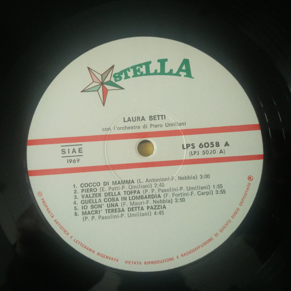 Laura Betti Con Piero Umiliani E La Sua Orchestra - Laura Betti Con L'Orchestra Di Piero Umiliani | Stella Records (LPS 6058) - 3