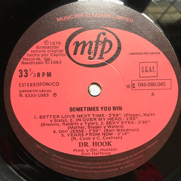 Dr. Hook - Sometimes You Win | Capitol Records (046-086.045) - 3