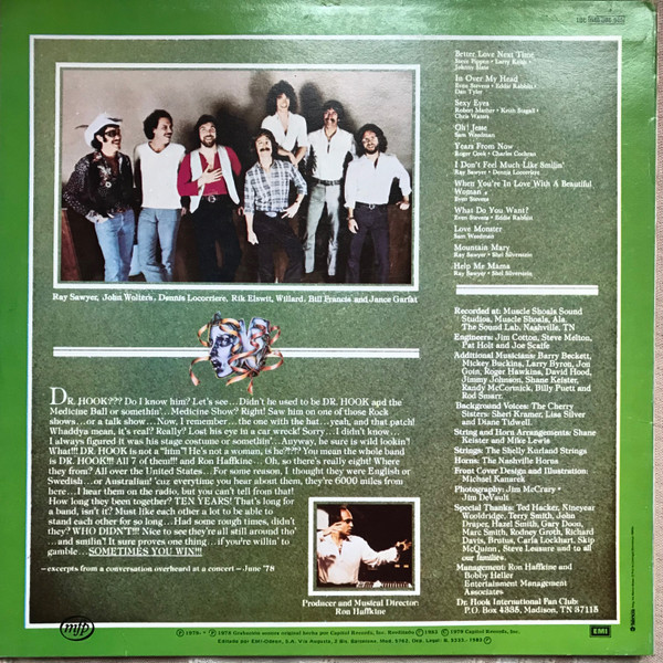 Dr. Hook - Sometimes You Win | Capitol Records (046-086.045) - 2