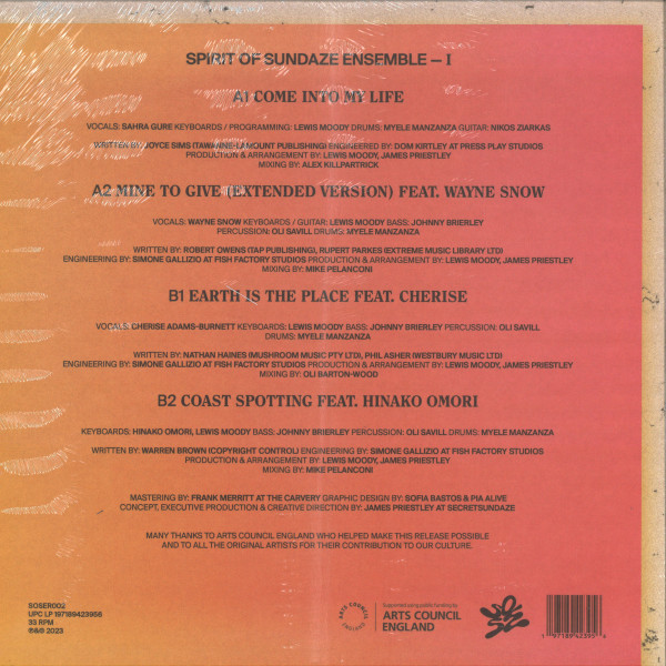 Spirit Of Sundaze Ensemble - I | SOSE Recordings (SOSER002) Spirit Of Sundaze Ensemble - I | SOSE Recordings (SOSER002)