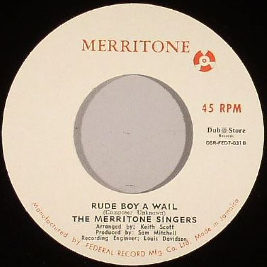 The Renegades / The Merritone Singers - You've Lost The Love / Rude Boy A Wail | Merritone (DSR-FED7-031) - 2 The Renegades / The Merritone Singers - You've Lost The Love / Rude Boy A Wail | Merritone (DSR-FED7-031) - 2