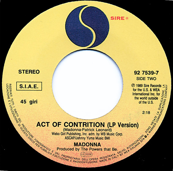 Madonna - Like A Prayer | Sire (92 7539-7) - 4