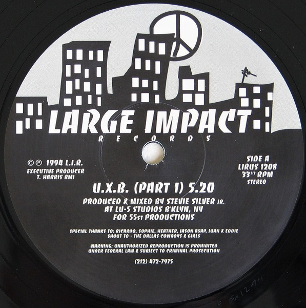 UXB - Part 1 / Part 2 | Large Impact Records (LIRUS 1208) - main