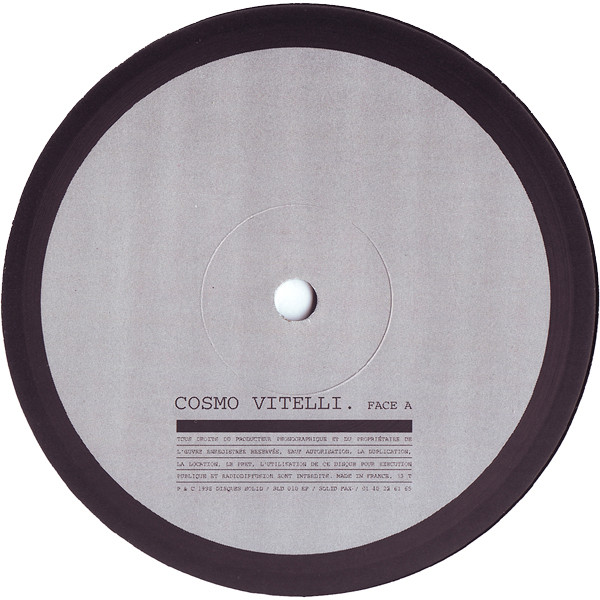 Cosmo Vitelli - Cosmo Vitelli | Disques Solid (SOLID 010 EP) - 3