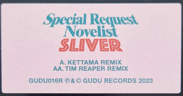 Special Request & Novelist - Sliver | Gudu Records (GUDU016R) - 2