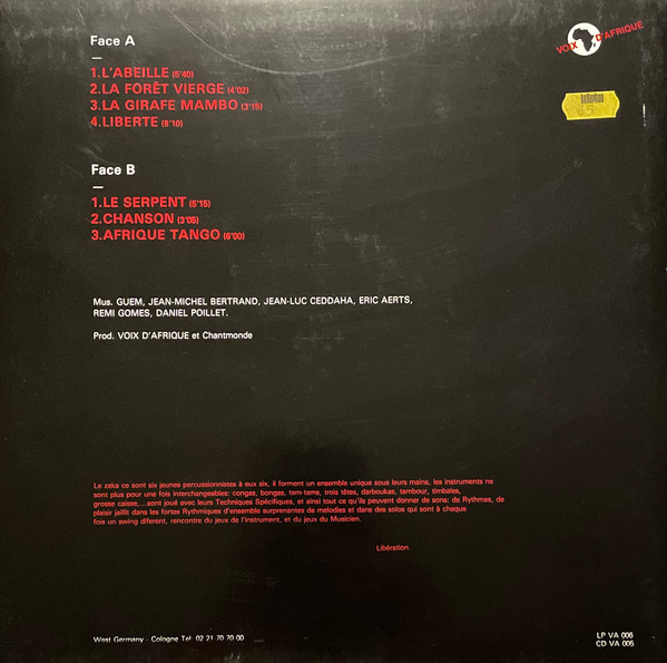 Guem Et Zaka Percussion - Best Of Percussion | Voix D'Afrique (VA 006) - 2