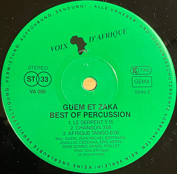Guem Et Zaka Percussion - Best Of Percussion | Voix D'Afrique (VA 006) - 3