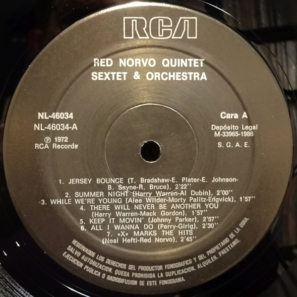 Red Norvo Quintet - Red Norvo's Orchestra Quintet & Septet Red's "X" Session | RCA (NL-46034) - 3 Red Norvo Quintet - Red Norvo's Orchestra Quintet & Septet Red's "X" Session | RCA (NL-46034) - 3