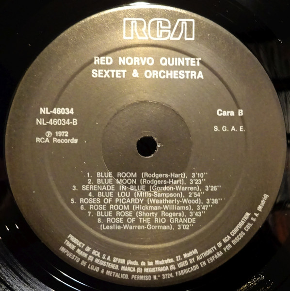 Red Norvo Quintet - Red Norvo's Orchestra Quintet & Septet Red's "X" Session | RCA (NL-46034) - 4 Red Norvo Quintet - Red Norvo's Orchestra Quintet & Septet Red's "X" Session | RCA (NL-46034) - 4