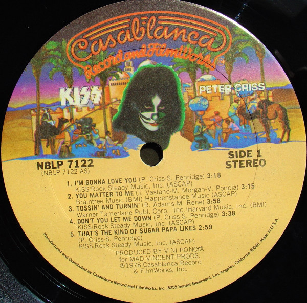 Kiss , Peter Criss - Peter Criss | Casablanca (NBLP 7122) - 3