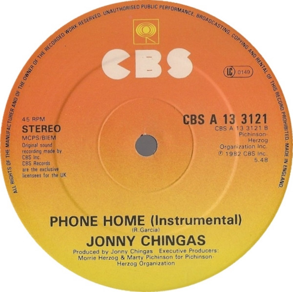 Jonny Chingas - Phone Home | CBS (CBS A 13 3121) - 2