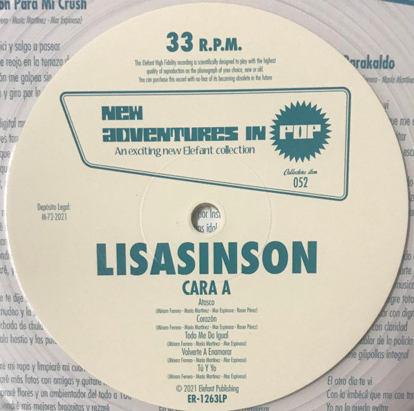 Lisasinson - Perdona Mamá | Elefant Records (ER-1263LP) - 3