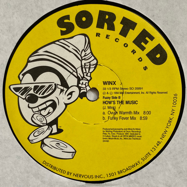 Josh Wink - How's The Music | Sorted Records (SO 20091) - 2