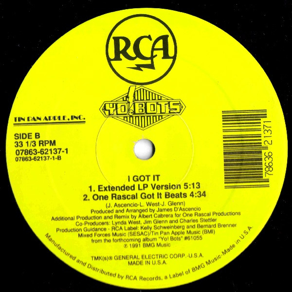 YO!BOTS - I Got It | RCA (07863 62137-1) - 4 YO!BOTS - I Got It | RCA (07863 62137-1) - 4