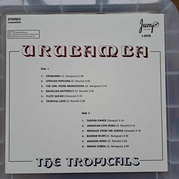 The Tropicals - Urubamba | Sleeve Recordings (SLEEREC002) - 2