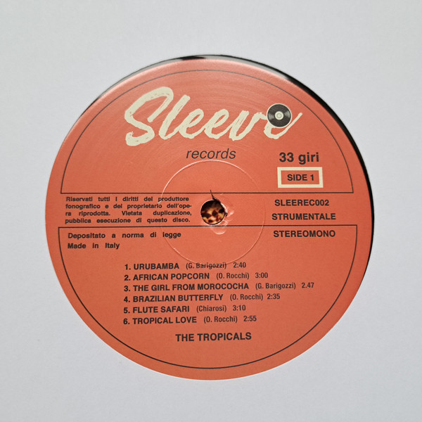 The Tropicals - Urubamba | Sleeve Recordings (SLEEREC002) - 3