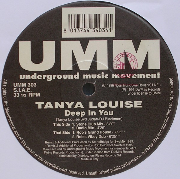 Tanya Louise - Deep In You | UMM (UMM 303) - 3