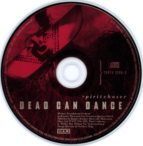 Dead Can Dance - Spiritchaser | 4AD (76974 2089-2)