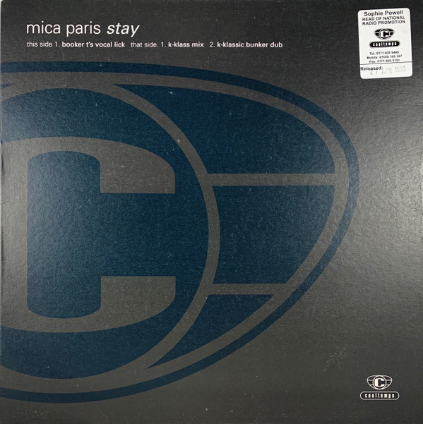 Mica Paris - Stay | Cooltempo (12COLDJS 334)