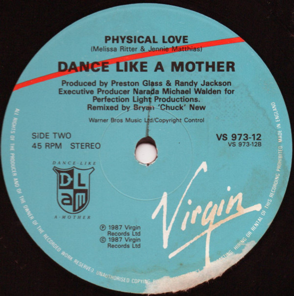 Dance Like A Mother - Private Number (Club Mix) / Physical Love | Virgin (VS 973-12)