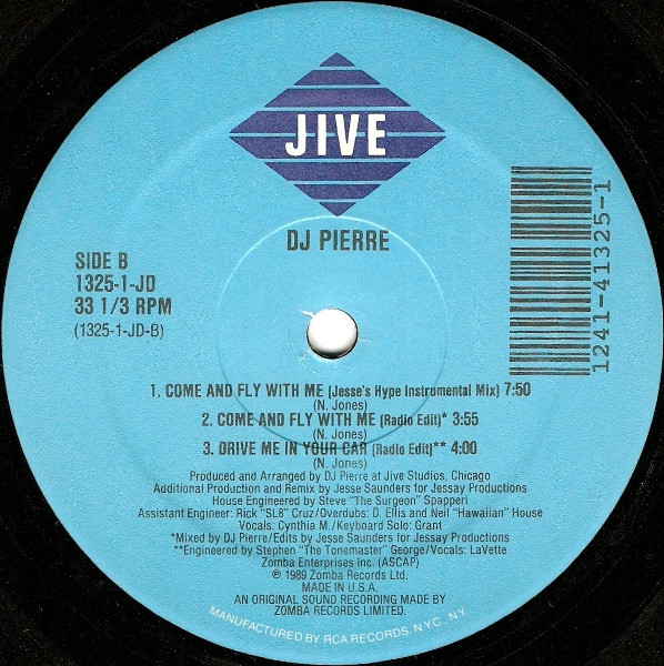DJ Pierre - Come And Fly With Me | Jive (1325-1-JD) - 3