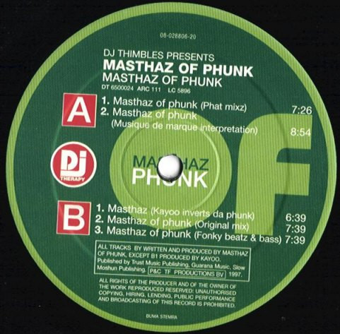 DJ Thimbles Presents Masthaz Of Phunk - Masthaz Of Phunk | DJ Therapy (DT6500024) - 3 DJ Thimbles Presents Masthaz Of Phunk - Masthaz Of Phunk | DJ Therapy (DT6500024) - 3