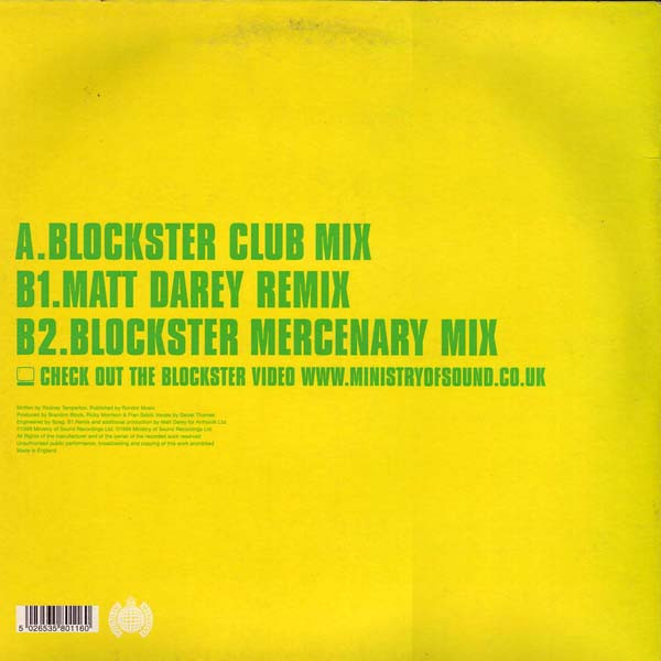 Blockster - Grooveline | Sound Of Ministry (MOS131) - 2