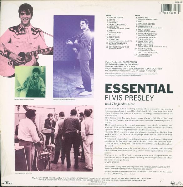 Elvis Presley - Essential Elvis Presley [Vinyl] | RCA (6738-1-R) - 2